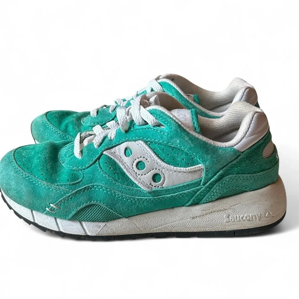 Saucony Shadow 6000 Vibrant Green Suede — Men’s US 7 / Women’s 8.5